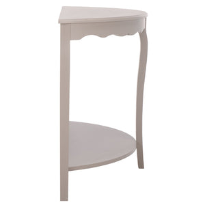 Safavieh Christina Console: Elegant French-Inspired Entryway Accent Table With Half-Moon Design & Curved Legs Grey Mauve AMH6610D