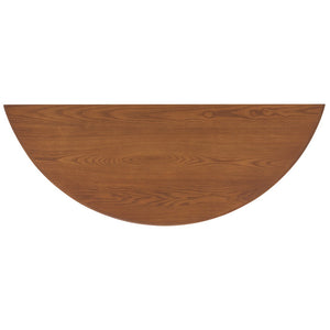 Safavieh Christina Console: Elegant French-Inspired Entryway Accent Table With Half-Moon Design & Curved Legs Firewood AMH6610E