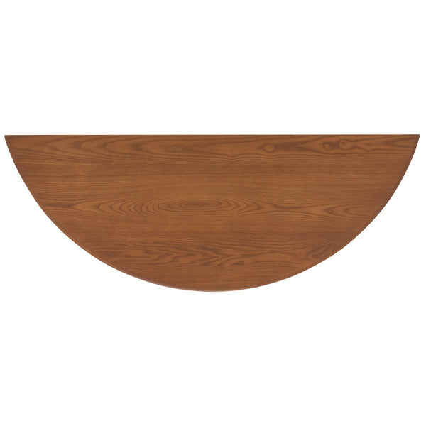 Safavieh Christina Console: Elegant French-Inspired Entryway Accent Table With Half-Moon Design & Curved Legs Firewood AMH6610E