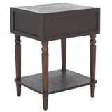 Safavieh Siobhan Accent Table With Storage Drawer XII23 Walnut Wood AMH6611F