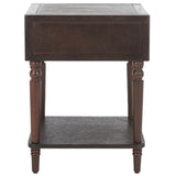 Safavieh Siobhan Accent Table With Storage Drawer XII23 Walnut Wood AMH6611F