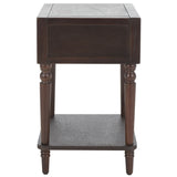 Safavieh Siobhan Accent Table With Storage Drawer XII23 Walnut Wood AMH6611F