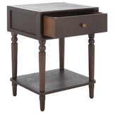 Safavieh Siobhan Accent Table With Storage Drawer XII23 Walnut Wood AMH6611F