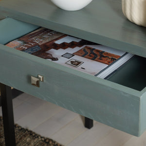 Safavieh Adena End Table With Storage Drawer - Chic Modern Design For Living Room, Bedroom, Or Entryway Ash Grey AMH6612A