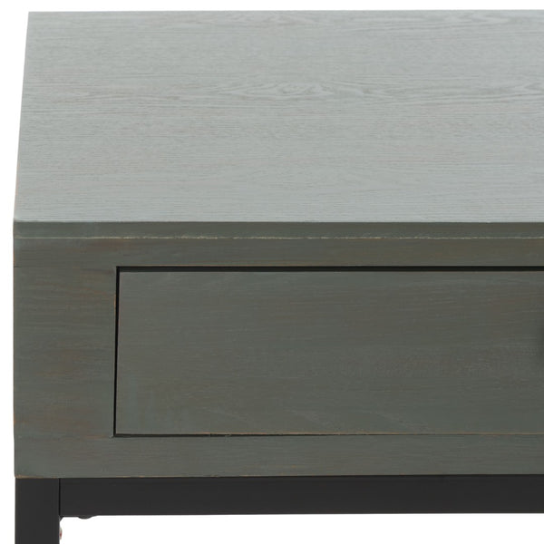 Safavieh Adena End Table With Storage Drawer - Chic Modern Design For Living Room, Bedroom, Or Entryway Ash Grey AMH6612A