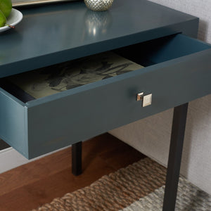 Safavieh Adena End Table With Storage Drawer - Chic Modern Design For Living Room, Bedroom, Or Entryway Dark Teal AMH6612B