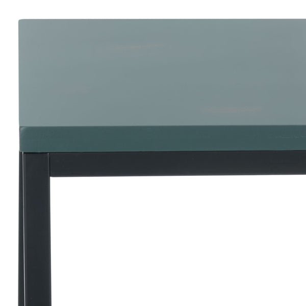 Safavieh Zeke 3 Tier Shelf Unit - Stylish Storage Solution For Modern Living Rooms, Bedrooms, Or Entryways Dark Teal AMH6614A