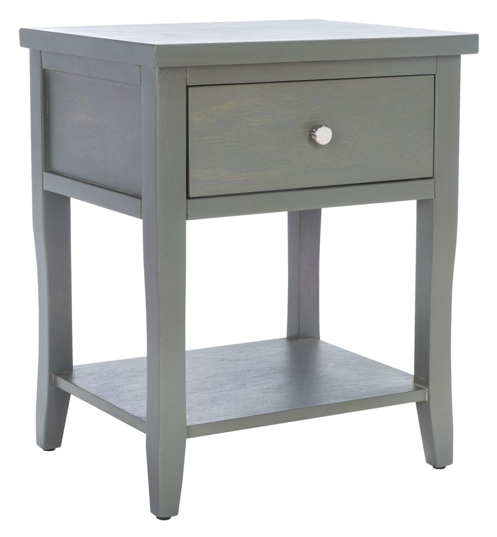 Safavieh Coby Ash Grey Nightstand With Storage Drawer – Timeless Design For Coastal And Country Décor AMH6616A