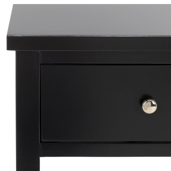 Safavieh Coby Accent Table With Storage Drawer Black Wood AMH6616D