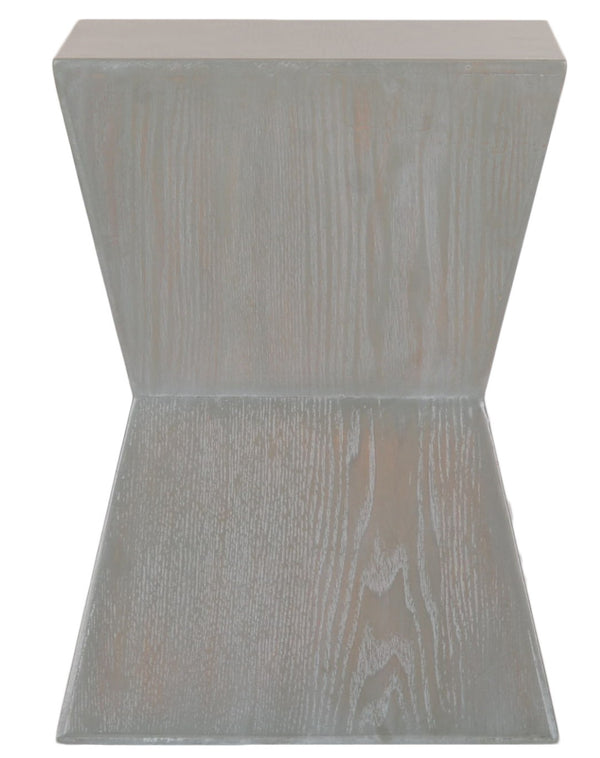Safavieh Lotem Curved Square Top Accent Table - Modern Geometric Design For Stylish Living Spaces & Decor Ash Grey AMH6618A