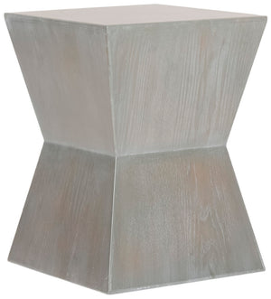 Safavieh Lotem Curved Square Top Accent Table - Modern Geometric Design For Stylish Living Spaces & Decor Ash Grey AMH6618A