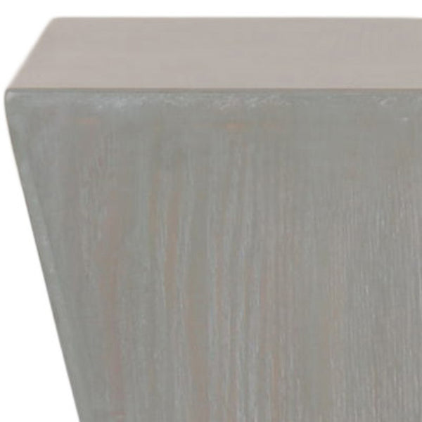 Safavieh Lotem Curved Square Top Accent Table - Modern Geometric Design For Stylish Living Spaces & Decor Ash Grey AMH6618A