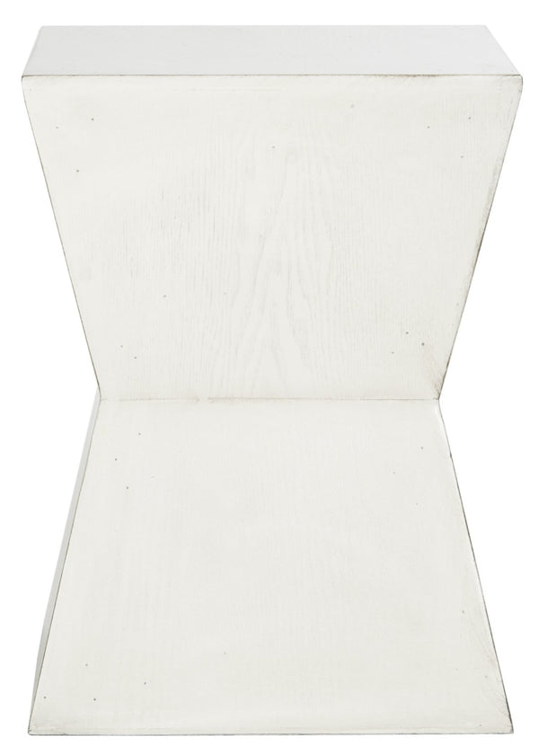 Safavieh Lotem Curved Square Top Accent Table - Modern Geometric Design For Stylish Living Spaces & Decor White Birch AMH6618C