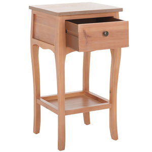 Safavieh Thelma End Table – French-Inspired Elegance With Storage Drawer For Living Room Charm And Functionality Honey Natural AMH6619C