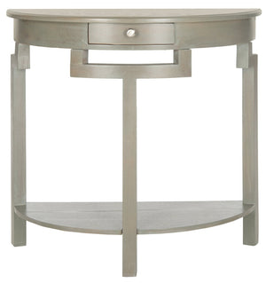 Safavieh Liana Console Table - Elegant Demilune Design For Stylish Entryway Or Living Room Storage Solutions Ash Grey AMH6623A