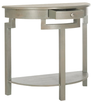 Safavieh Liana Console Table - Elegant Demilune Design For Stylish Entryway Or Living Room Storage Solutions Ash Grey AMH6623A
