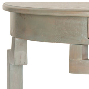 Safavieh Liana Console Table - Elegant Demilune Design For Stylish Entryway Or Living Room Storage Solutions Ash Grey AMH6623A