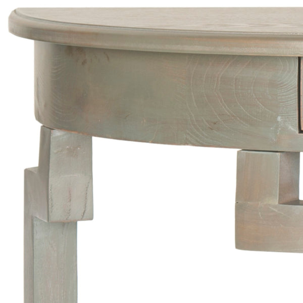 Safavieh Liana Console Table - Elegant Demilune Design For Stylish Entryway Or Living Room Storage Solutions Ash Grey AMH6623A