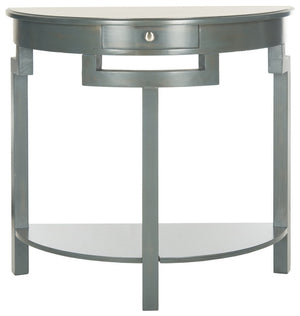 Safavieh Liana Console Table - Elegant Demilune Design For Stylish Entryway Or Living Room Storage Solutions Dark Teal AMH6623B