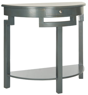 Safavieh Liana Console Table - Elegant Demilune Design For Stylish Entryway Or Living Room Storage Solutions Dark Teal AMH6623B