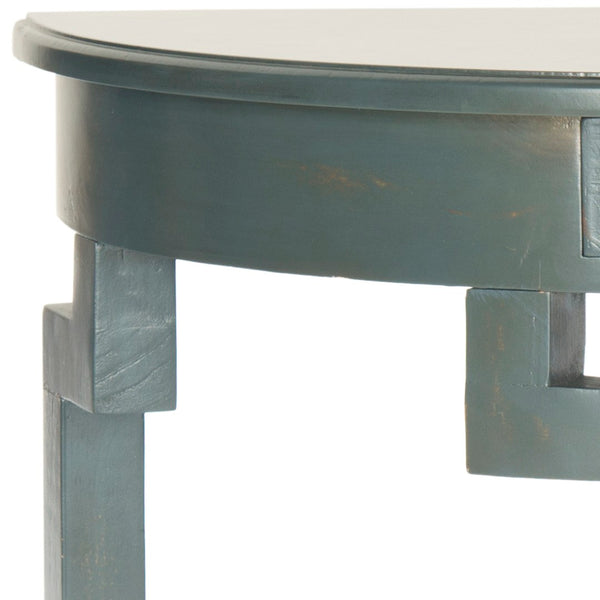 Safavieh Liana Console Table - Elegant Demilune Design For Stylish Entryway Or Living Room Storage Solutions Dark Teal AMH6623B