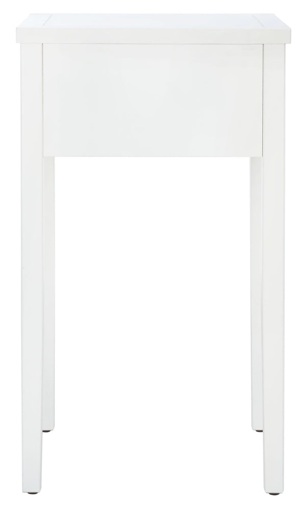 Safavieh Abel Nightstand - Chic Shaker-Style Design With Storage Drawer For Modern And Classic Spaces White AMH6626E