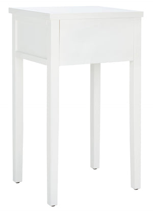 Safavieh Abel Nightstand - Chic Shaker-Style Design With Storage Drawer For Modern And Classic Spaces White AMH6626E