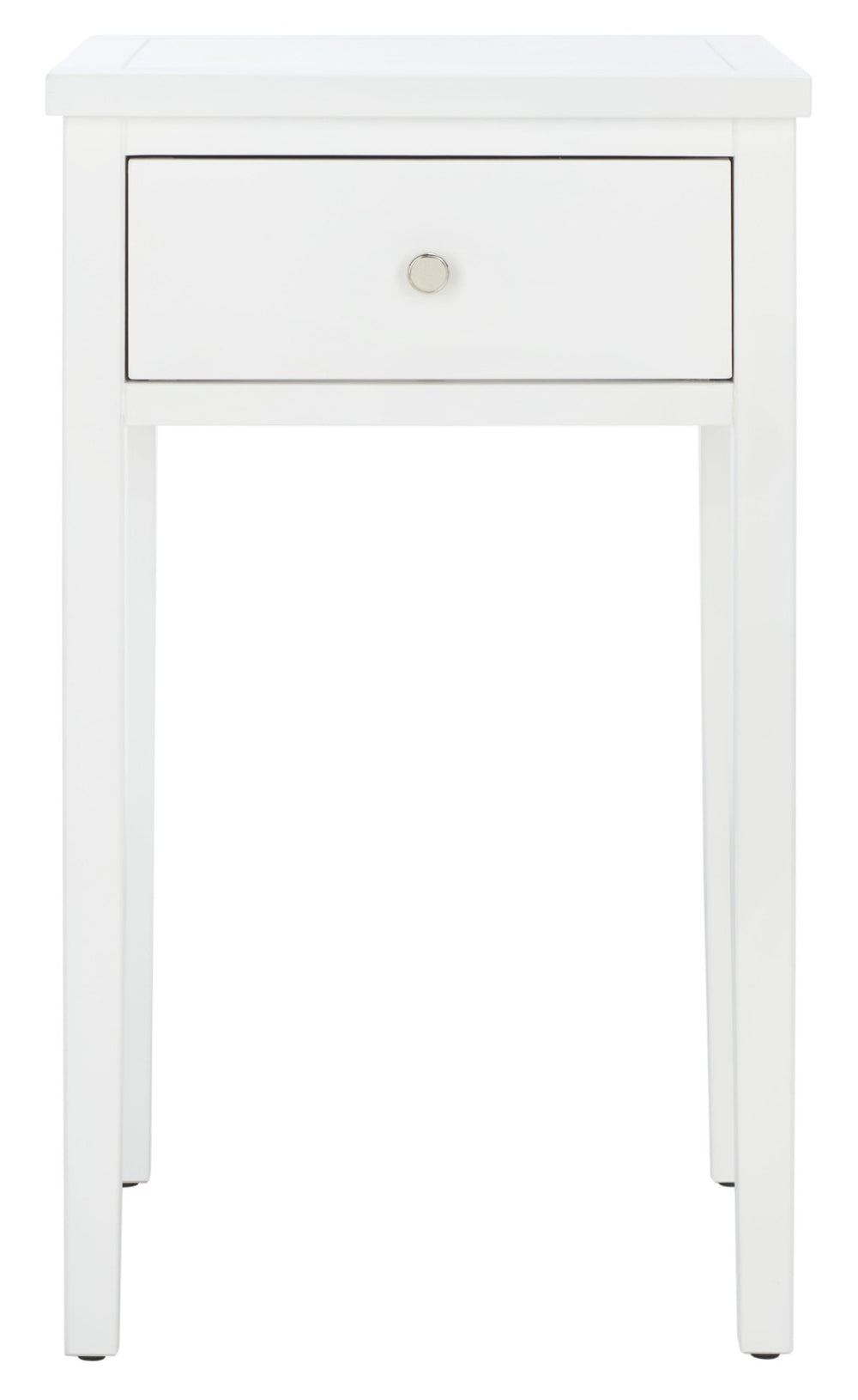 Safavieh Abel Nightstand - Chic Shaker-Style Design With Storage Drawer For Modern And Classic Spaces White AMH6626E