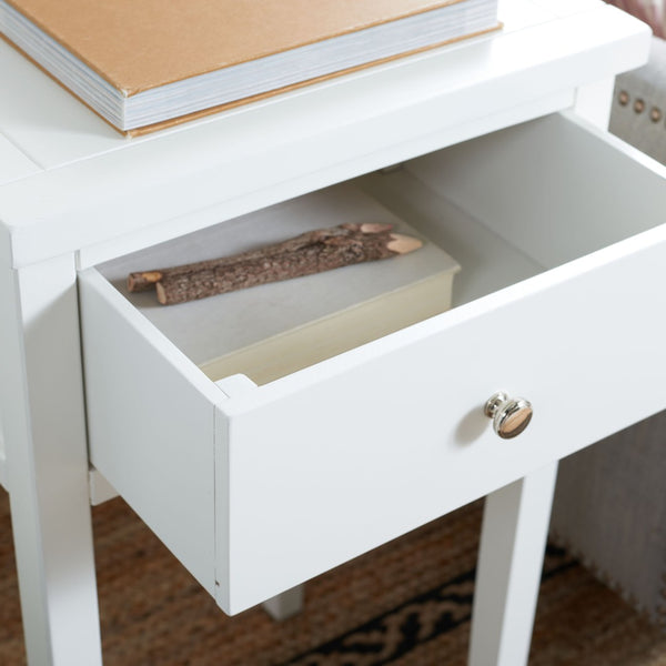 Safavieh Abel Nightstand - Chic Shaker-Style Design With Storage Drawer For Modern And Classic Spaces White AMH6626E