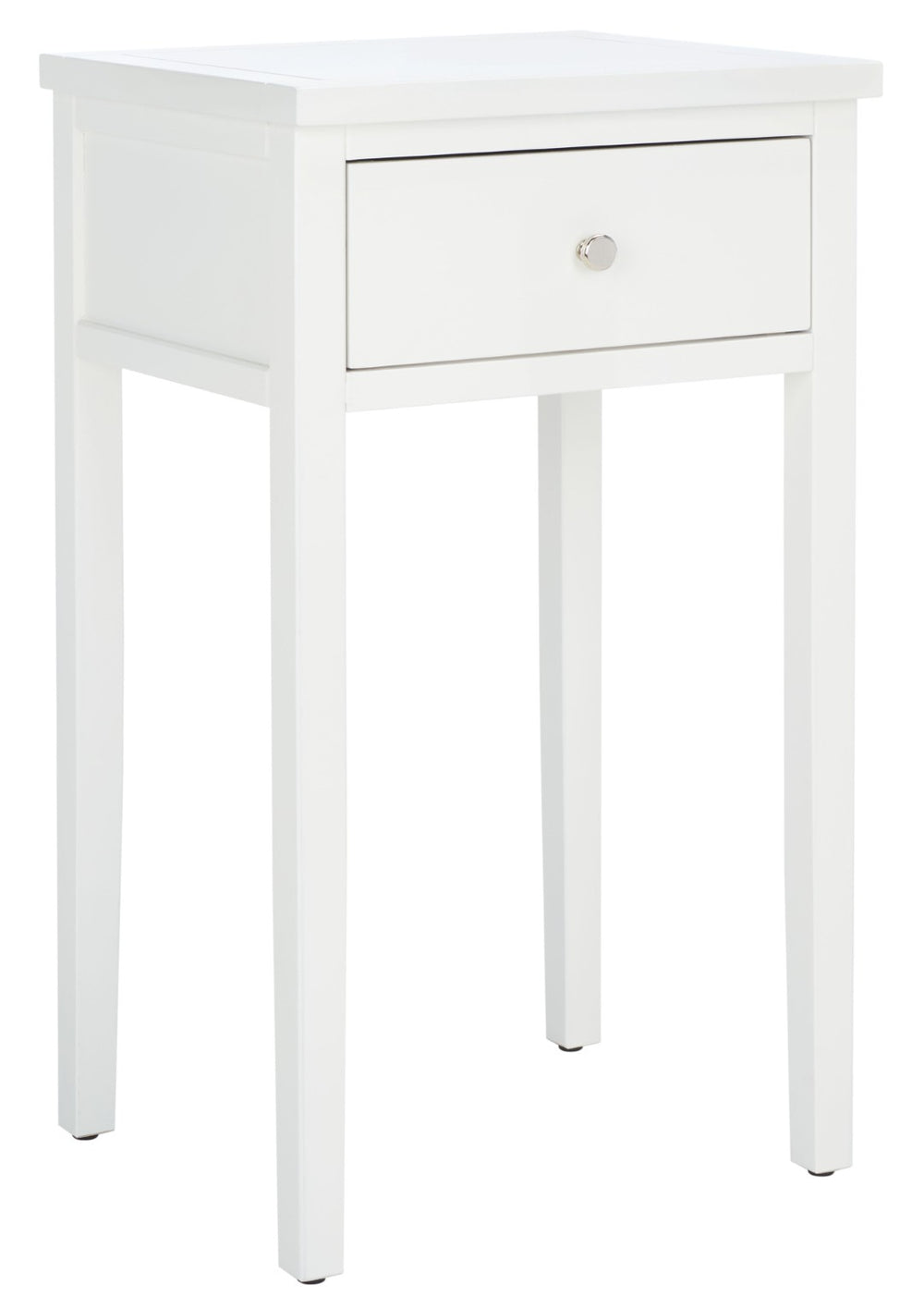 Safavieh Abel Nightstand - Chic Shaker-Style Design With Storage Drawer For Modern And Classic Spaces White AMH6626E