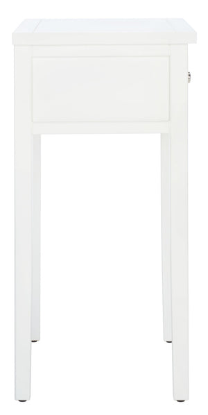 Safavieh Abel Nightstand - Chic Shaker-Style Design With Storage Drawer For Modern And Classic Spaces White AMH6626E