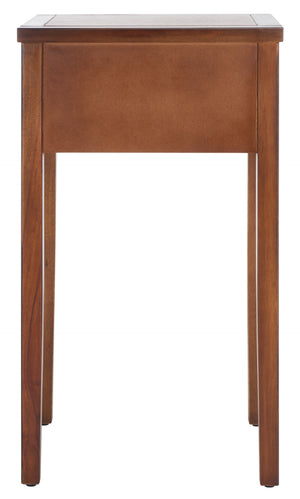 Safavieh Abel Nightstand - Chic Shaker-Style Design With Storage Drawer For Modern And Classic Spaces Brown AMH6626F