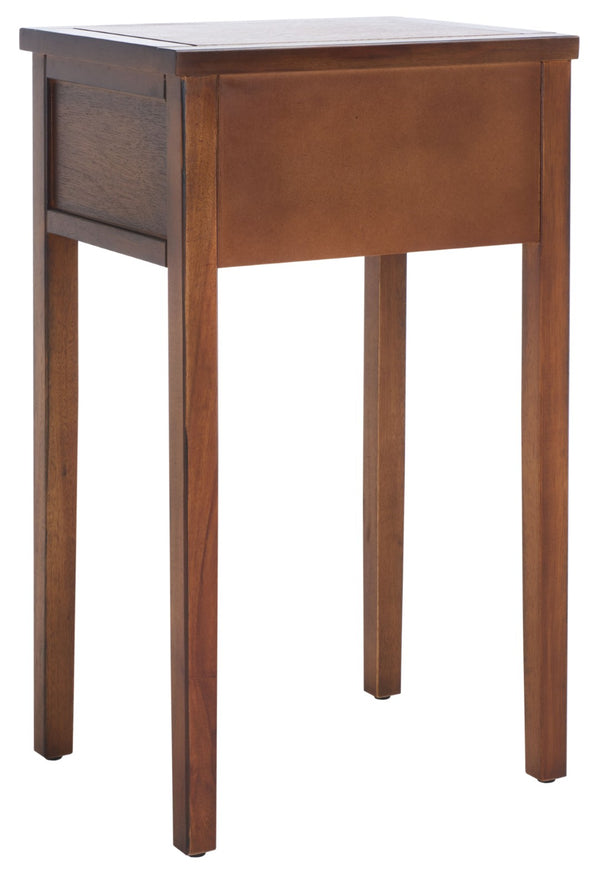 Safavieh Abel Nightstand - Chic Shaker-Style Design With Storage Drawer For Modern And Classic Spaces Brown AMH6626F