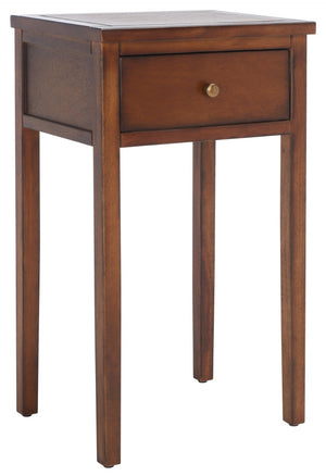 Safavieh Abel Nightstand - Chic Shaker-Style Design With Storage Drawer For Modern And Classic Spaces Brown AMH6626F