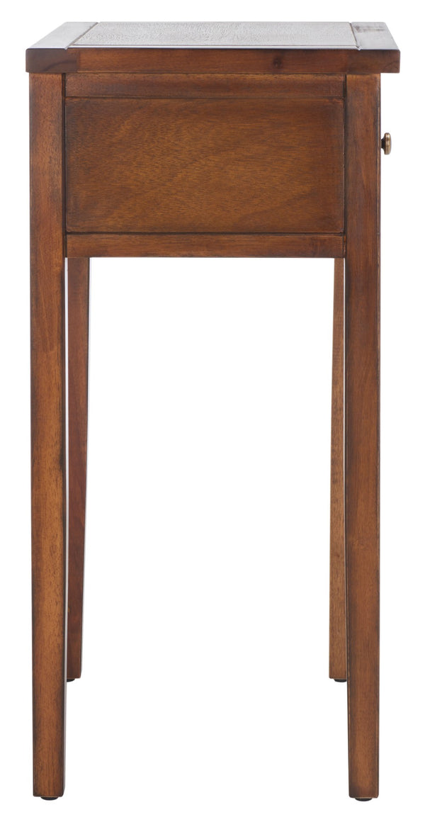 Safavieh Abel Nightstand - Chic Shaker-Style Design With Storage Drawer For Modern And Classic Spaces Brown AMH6626F