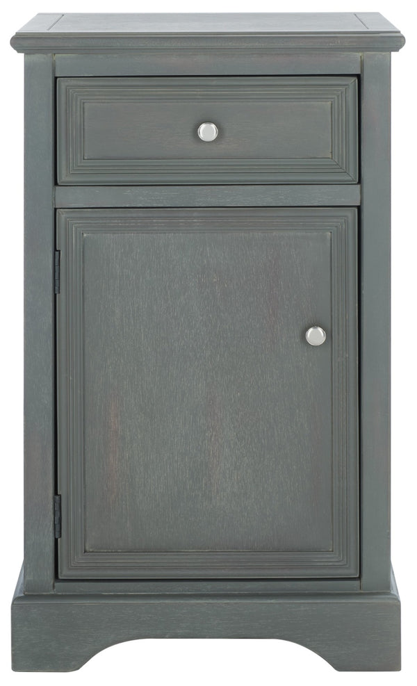 Safavieh Jarome Nightstand With Elegant Storage Drawer And Stylish Cabinet For Timeless Charm And Utility Ash Grey AMH6627A