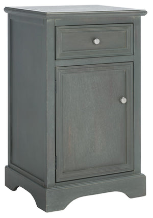 Safavieh Jarome Nightstand With Elegant Storage Drawer And Stylish Cabinet For Timeless Charm And Utility Ash Grey AMH6627A
