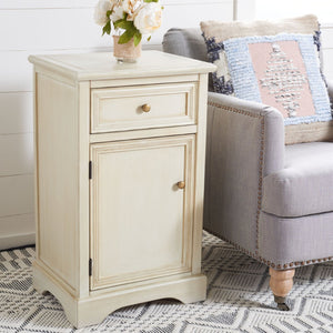 Safavieh Jarome Nightstand With Elegant Storage Drawer And Stylish Cabinet For Timeless Charm And Utility Barley AMH6627D