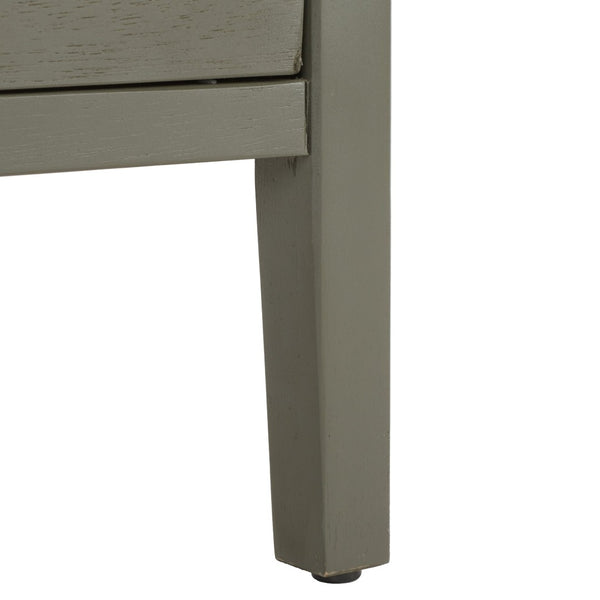 Safavieh Deniz Nightstand With Elegant Storage Drawers For Timeless French-Country Charm In Any Room Ash Grey AMH6628A