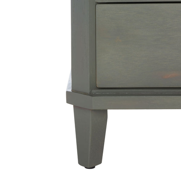 Safavieh Joe End Table – Stylish Farmhouse Design With 3 Spacious Storage Drawers For Living Room Or Bedroom Ash Grey AMH6629A