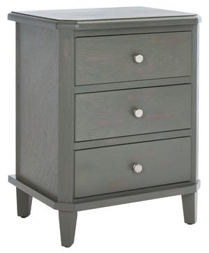 Safavieh Joe End Table – Stylish Farmhouse Design With 3 Spacious Storage Drawers For Living Room Or Bedroom Ash Grey AMH6629A