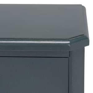 Safavieh Joe End Table – Stylish Farmhouse Design With 3 Spacious Storage Drawers For Living Room Or Bedroom Dark Teal AMH6629B