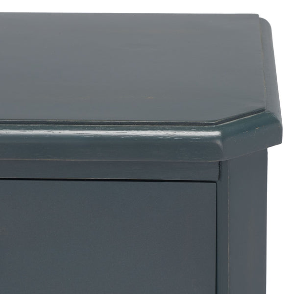 Safavieh Joe End Table – Stylish Farmhouse Design With 3 Spacious Storage Drawers For Living Room Or Bedroom Dark Teal AMH6629B