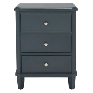Safavieh Joe End Table – Stylish Farmhouse Design With 3 Spacious Storage Drawers For Living Room Or Bedroom Dark Teal AMH6629B