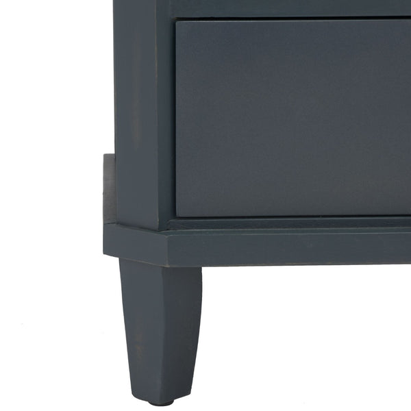 Safavieh Joe End Table – Stylish Farmhouse Design With 3 Spacious Storage Drawers For Living Room Or Bedroom Dark Teal AMH6629B