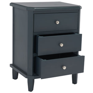 Safavieh Joe End Table – Stylish Farmhouse Design With 3 Spacious Storage Drawers For Living Room Or Bedroom Dark Teal AMH6629B