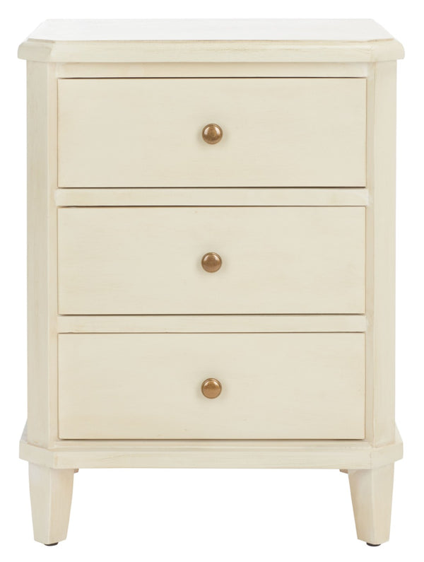 Safavieh Joe End Table – Stylish Farmhouse Design With 3 Spacious Storage Drawers For Living Room Or Bedroom Barley AMH6629D
