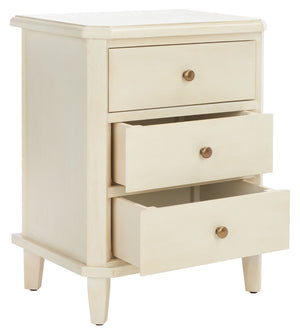 Safavieh Joe End Table – Stylish Farmhouse Design With 3 Spacious Storage Drawers For Living Room Or Bedroom Barley AMH6629D