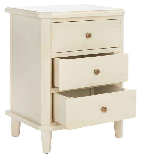 Safavieh Joe End Table – Stylish Farmhouse Design With 3 Spacious Storage Drawers For Living Room Or Bedroom Barley AMH6629D