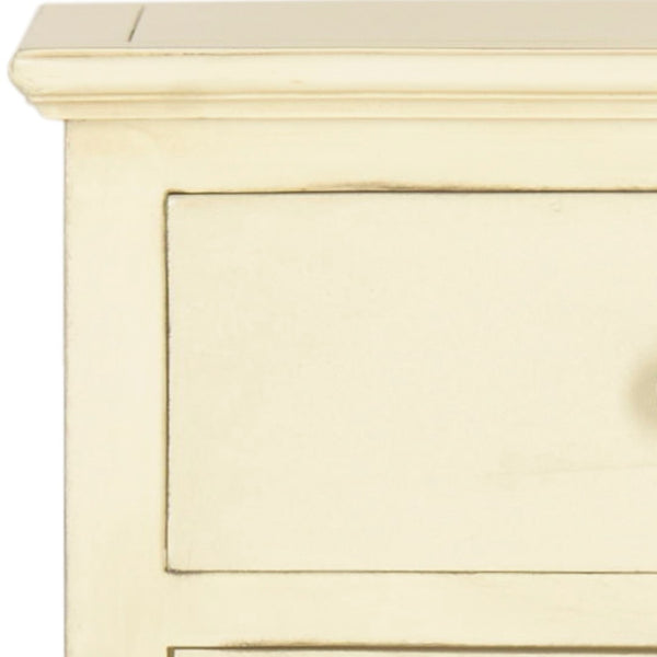 Safavieh Ziva One-Drawer Nightstand With Charming Glass Cabinet For Stylish Bedroom Storage & Display Barley AMH6630D